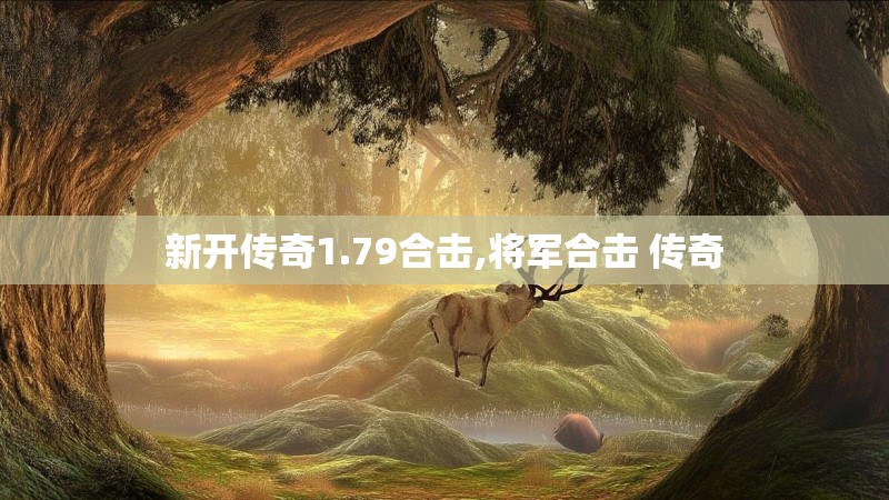 新开传奇1.79合击,将军合击 传奇