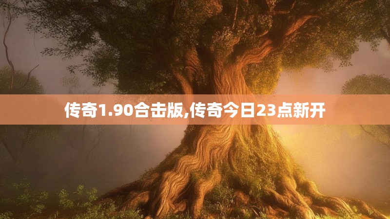 传奇1.90合击版,传奇今日23点新开