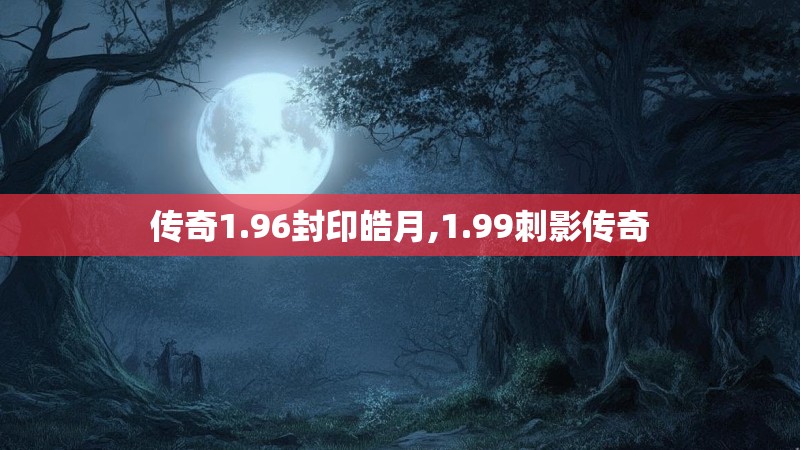 传奇1.96封印皓月,1.99刺影传奇