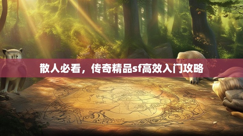 散人必看，传奇精品sf高效入门攻略