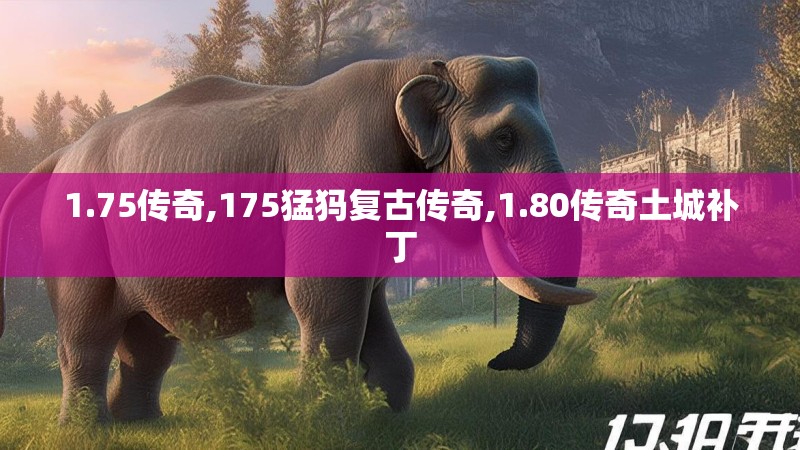 1.75传奇,175猛犸复古传奇,1.80传奇土城补丁
