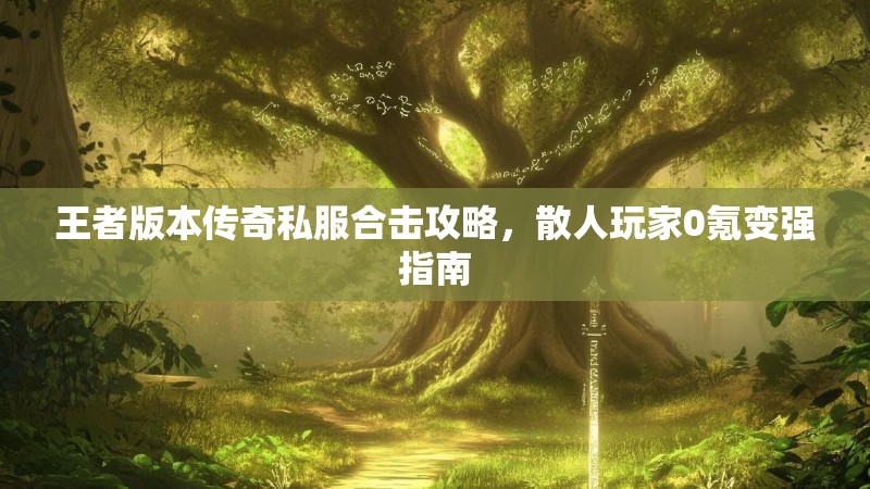 王者版本传奇私服合击攻略，散人玩家0氪变强指南