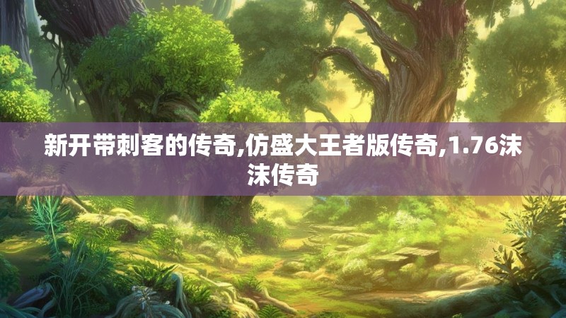 新开带刺客的传奇,仿盛大王者版传奇,1.76沫沫传奇