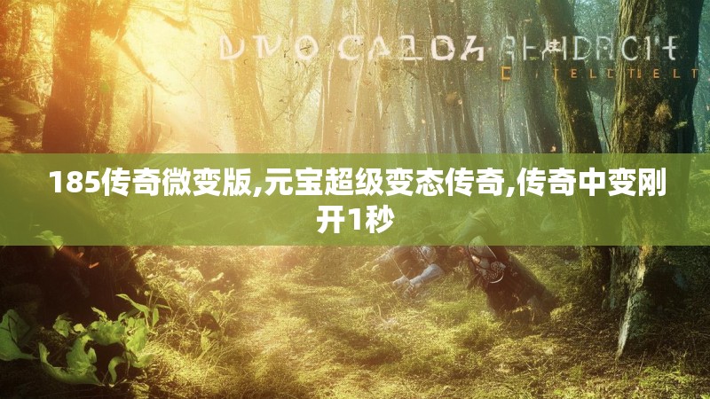 185传奇微变版,元宝超级变态传奇,传奇中变刚开1秒
