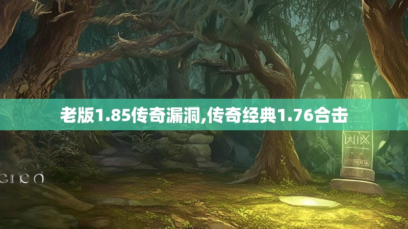 老版1.85传奇漏洞,传奇经典1.76合击