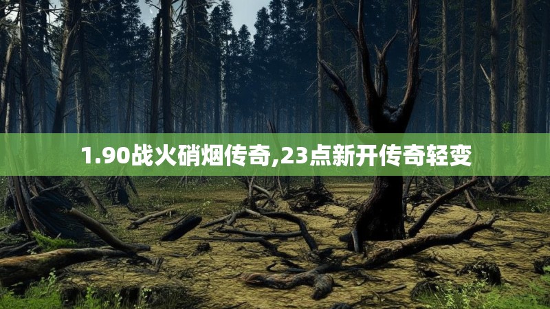 1.90战火硝烟传奇,23点新开传奇轻变