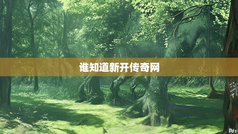 谁知道新开传奇网