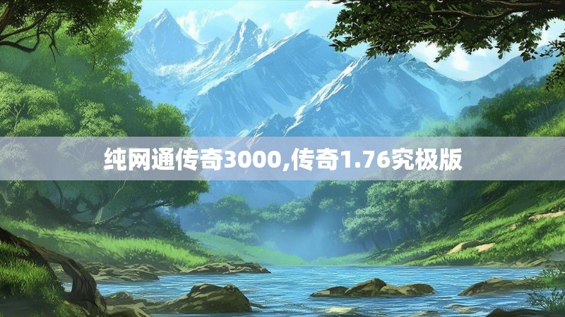 纯网通传奇3000,传奇1.76究极版