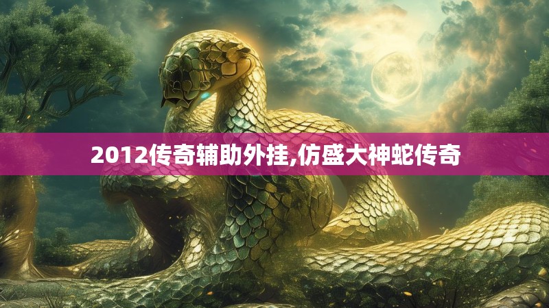 2012传奇辅助外挂,仿盛大神蛇传奇