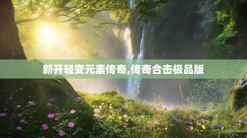 新开轻变元素传奇,传奇合击极品版