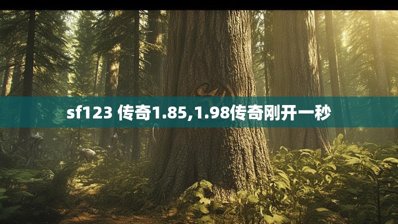 sf123 传奇1.85,1.98传奇刚开一秒