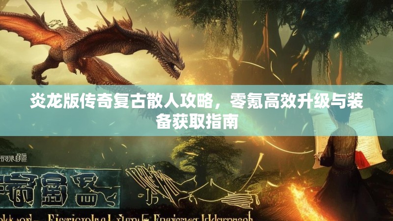 炎龙版传奇复古散人攻略，零氪高效升级与装备获取指南