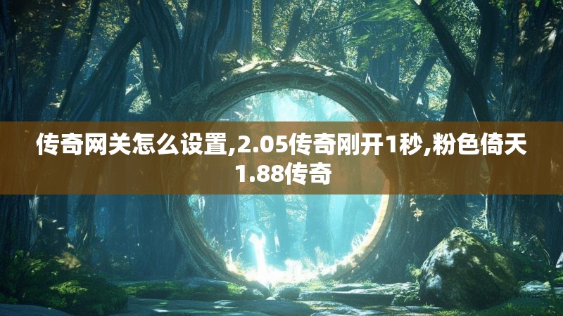 传奇网关怎么设置,2.05传奇刚开1秒,粉色倚天1.88传奇