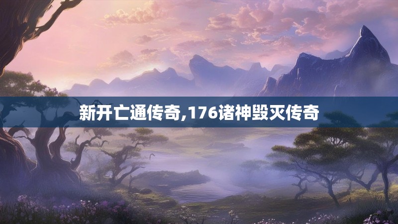 新开亡通传奇,176诸神毁灭传奇