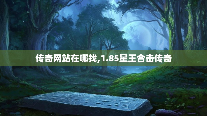 传奇网站在哪找,1.85星王合击传奇