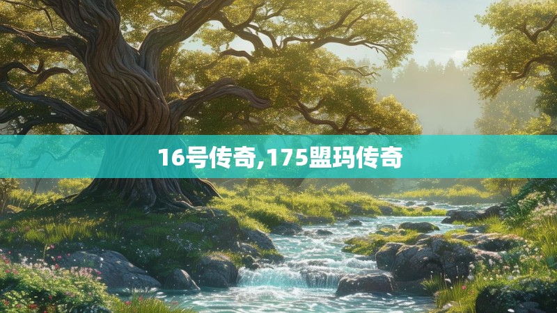 16号传奇,175盟玛传奇