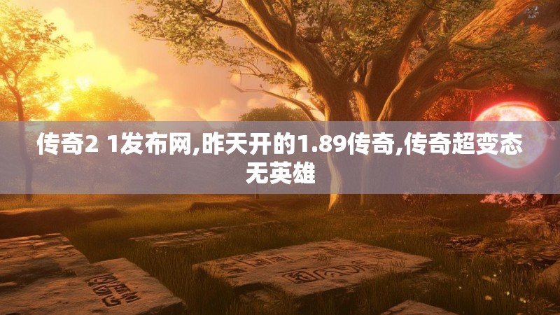 传奇2 1发布网,昨天开的1.89传奇,传奇超变态无英雄