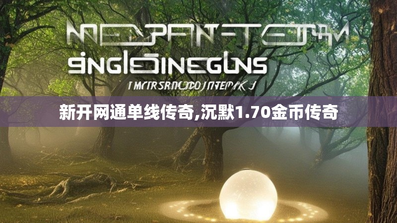 新开网通单线传奇,沉默1.70金币传奇