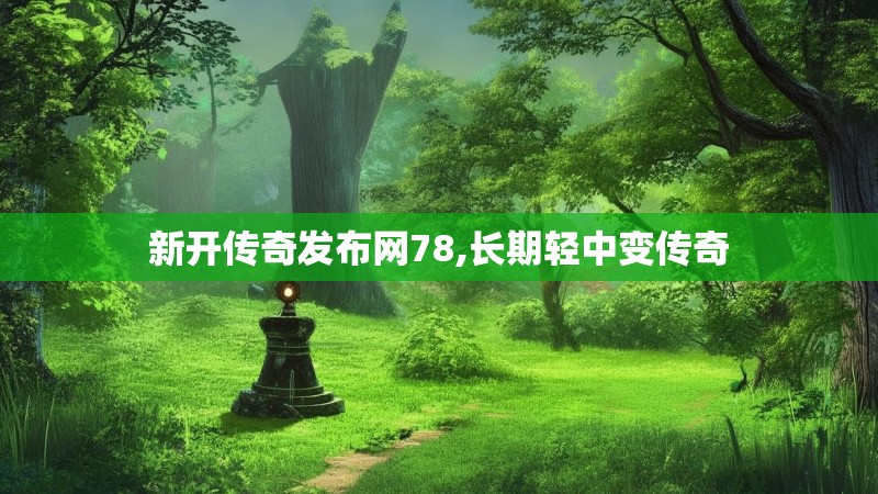 新开传奇发布网78,长期轻中变传奇