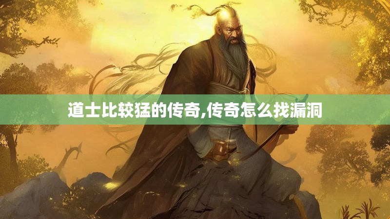 道士比较猛的传奇,传奇怎么找漏洞