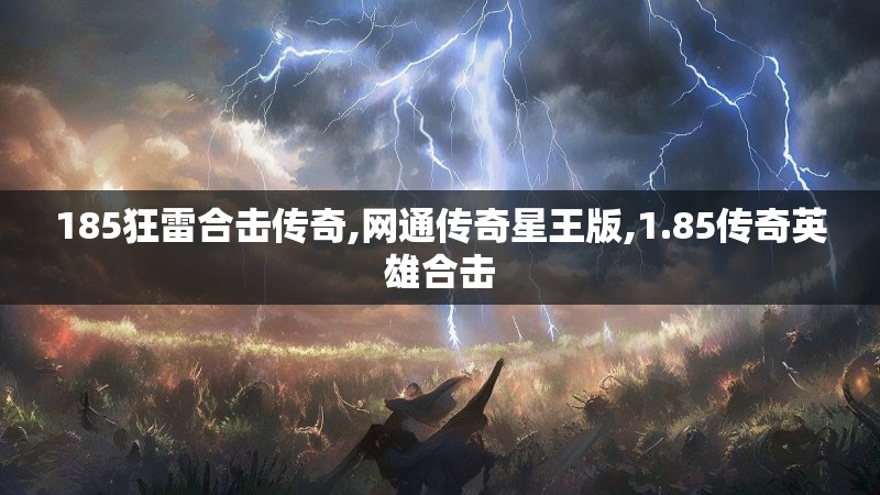 185狂雷合击传奇,网通传奇星王版,1.85传奇英雄合击