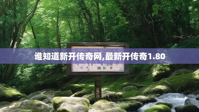 谁知道新开传奇网,最新开传奇1.80