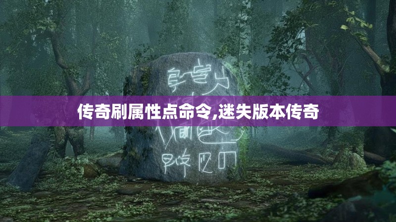 传奇刷属性点命令,迷失版本传奇