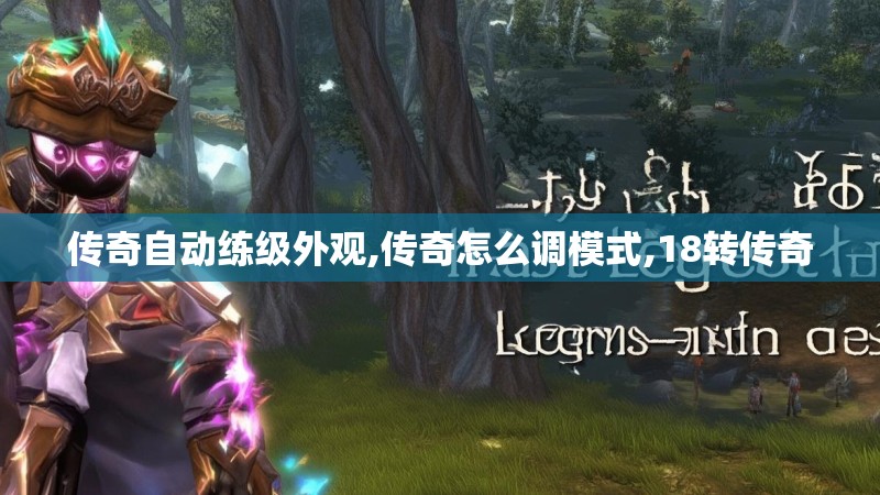 传奇自动练级外观,传奇怎么调模式,18转传奇