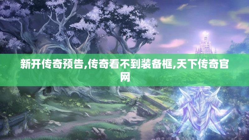 新开传奇预告,传奇看不到装备框,天下传奇官网