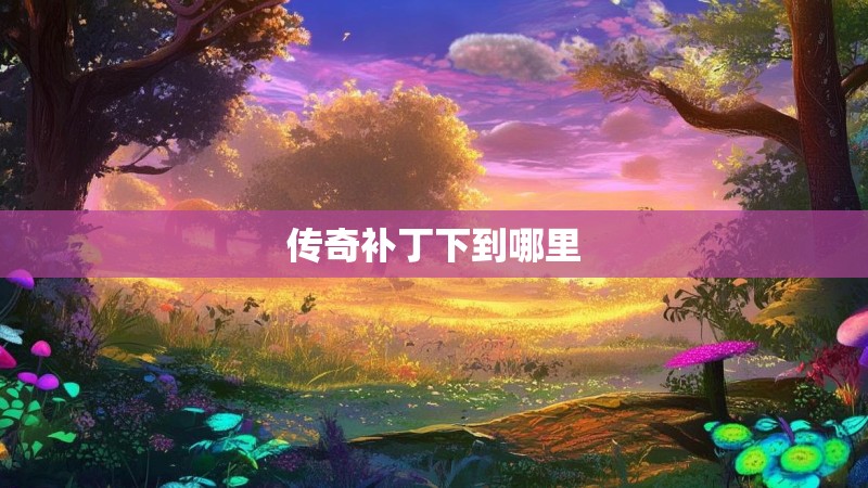 传奇补丁下到哪里