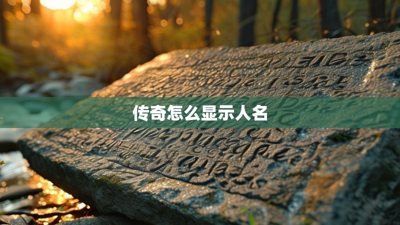 传奇怎么显示人名