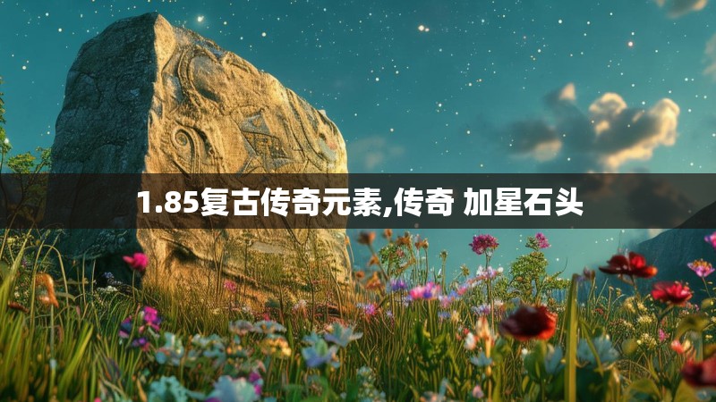 1.85复古传奇元素,传奇 加星石头