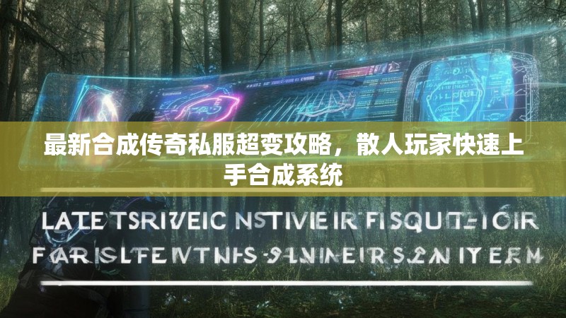 最新合成传奇私服超变攻略，散人玩家快速上手合成系统
