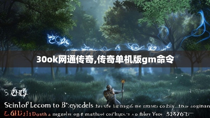 30ok网通传奇,传奇单机版gm命令