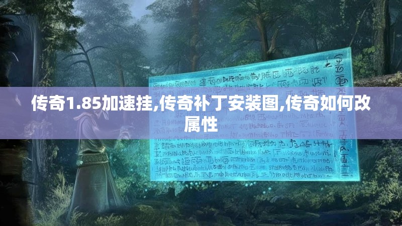 传奇1.85加速挂,传奇补丁安装图,传奇如何改属性