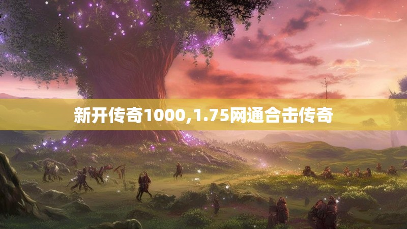 新开传奇1000,1.75网通合击传奇