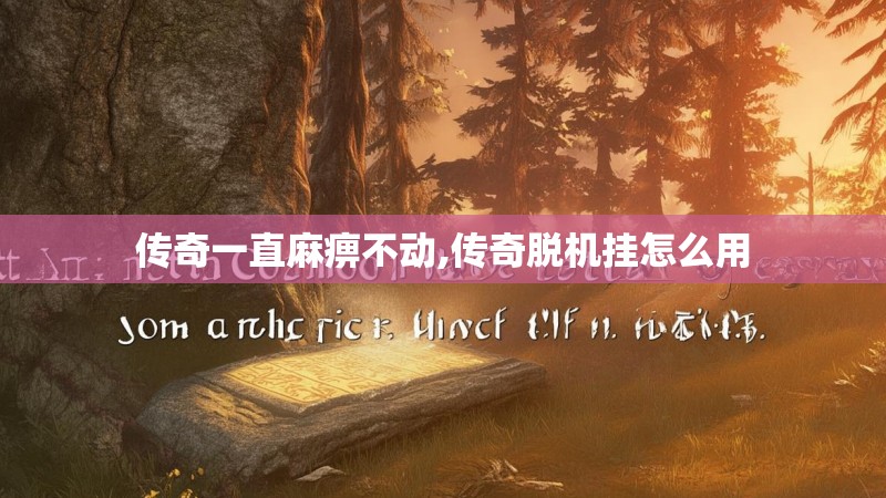 传奇一直麻痹不动,传奇脱机挂怎么用 传奇一直麻痹不动,传奇脱机挂怎么用