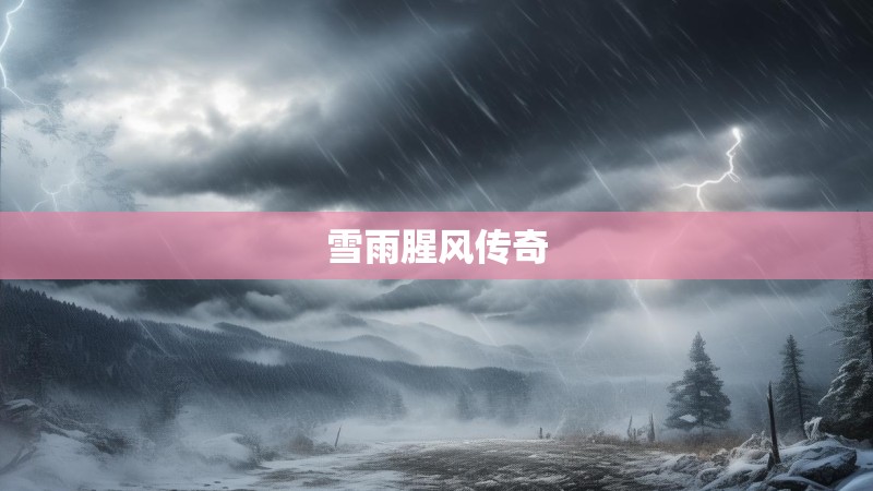 雪雨腥风传奇