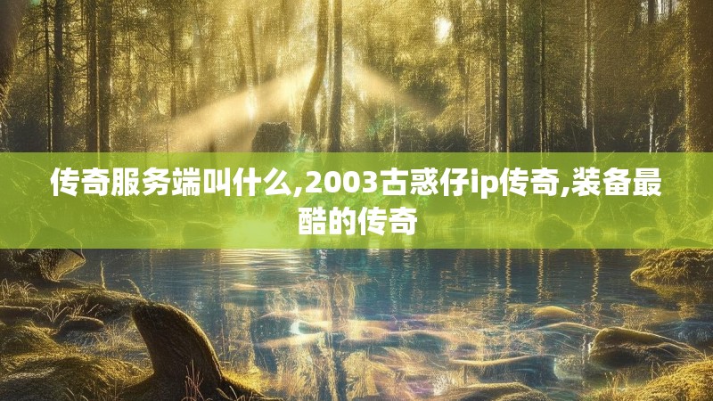 传奇服务端叫什么,2003古惑仔ip传奇,装备最酷的传奇