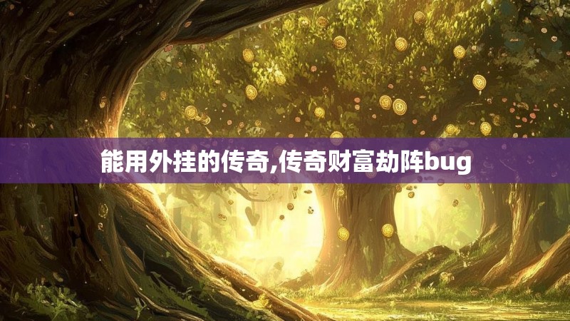 能用外挂的传奇,传奇财富劫阵bug