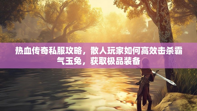 热血传奇私服攻略，散人玩家如何高效击杀霸气玉兔，获取极品装备