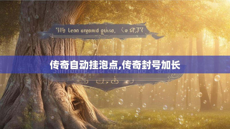 传奇自动挂泡点,传奇封号加长