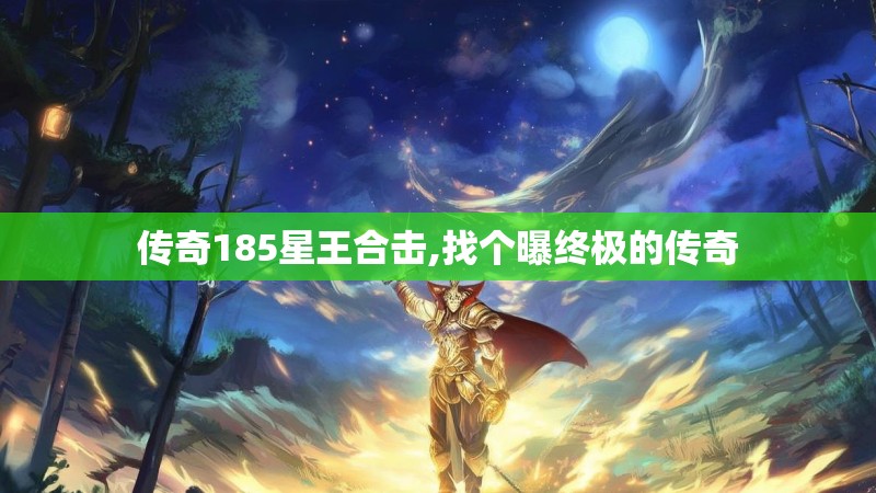 传奇185星王合击,找个曝终极的传奇