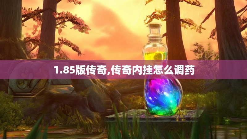 1.85版传奇,传奇内挂怎么调药