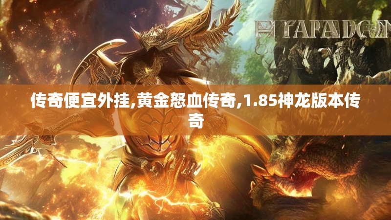 传奇便宜外挂,黄金怒血传奇,1.85神龙版本传奇
