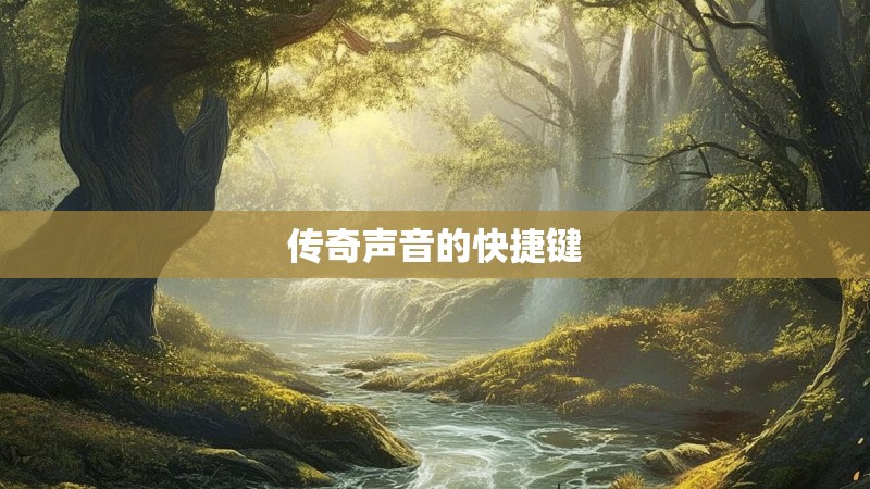 传奇声音的快捷键