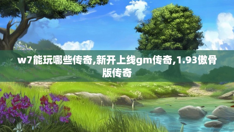 w7能玩哪些传奇,新开上线gm传奇,1.93傲骨版传奇