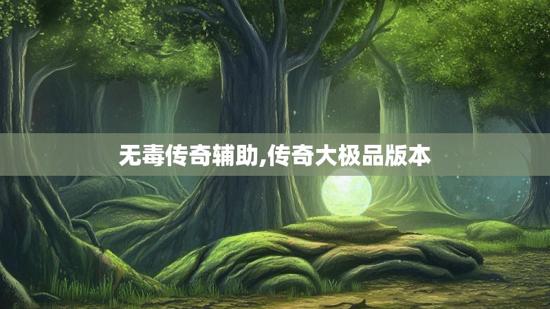 无毒传奇辅助,传奇大极品版本