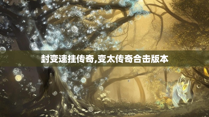 封变速挂传奇,变太传奇合击版本