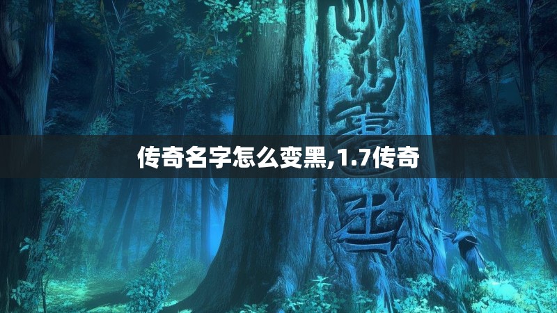 传奇名字怎么变黑,1.7传奇